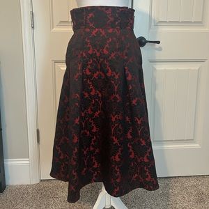 New York and co red and black skirt size 0